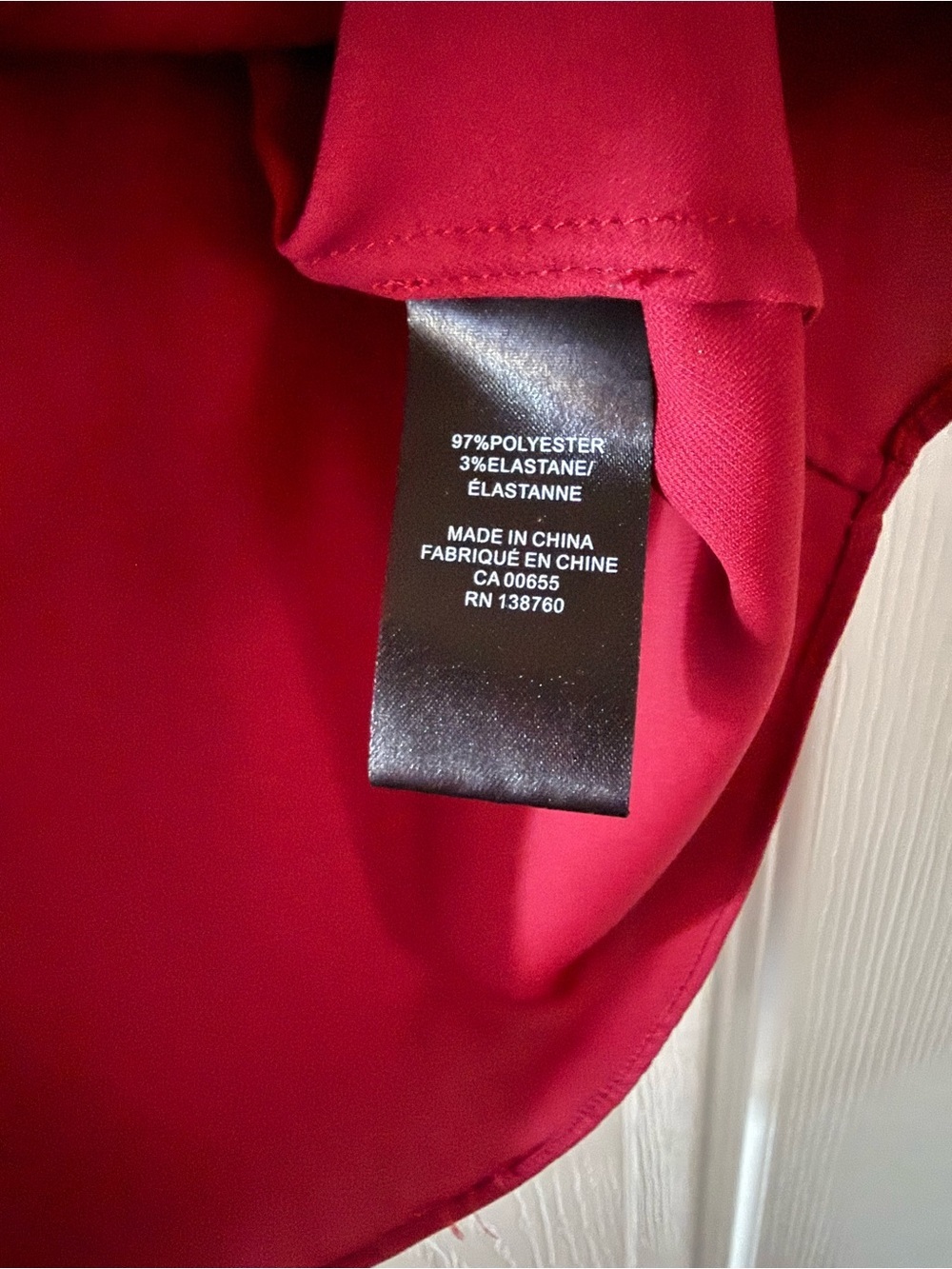 RW&CO Sleeveless Tie-Neck Blouse in Deep Berry Medium - Picture 3 of 4